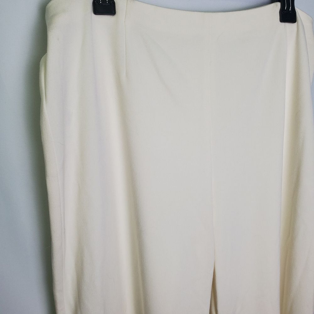 Nic+Zoe Pull-On Cream Wide Leg Pants Size 18 - Picture 4 of 7
